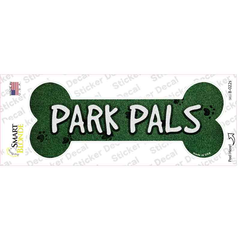 B-022s-M Park Pals Novelty Bone Sticker Decal - Medium
