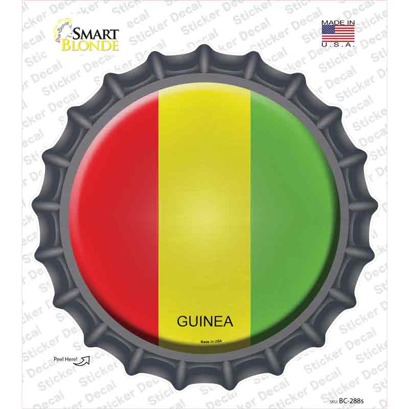 BC-288s-M Guinea Country Novelty Bottle Cap Sticker Decal - Medium