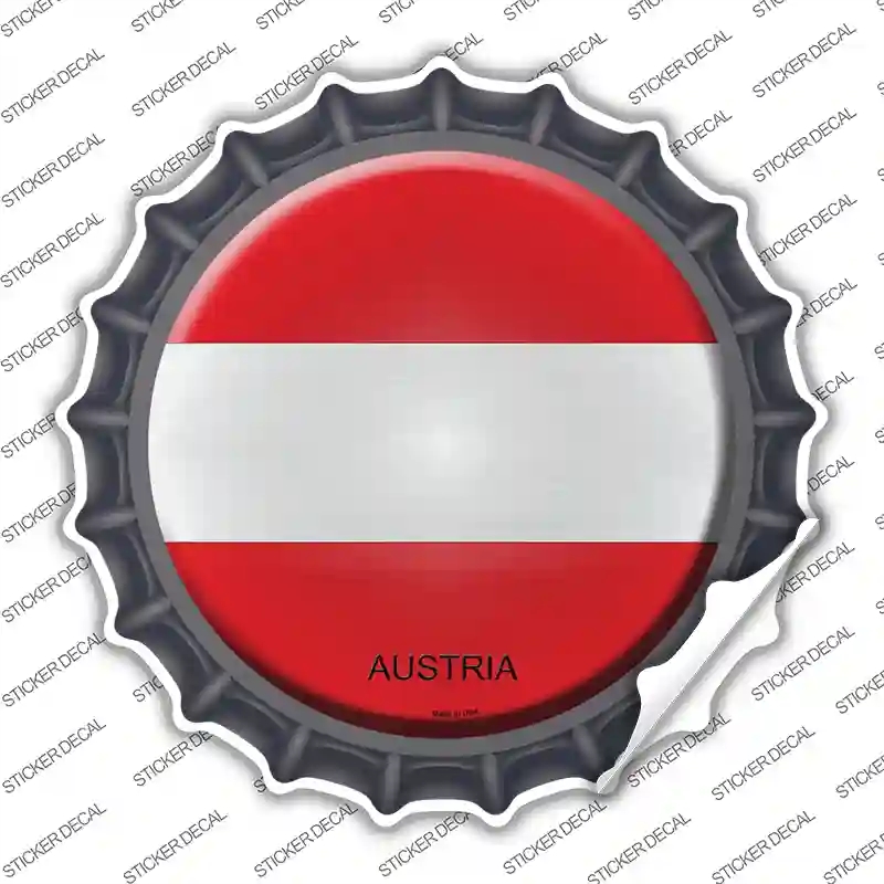 BC-197s-S Austria Novelty Bottle Cap Sticker Decal - Small
