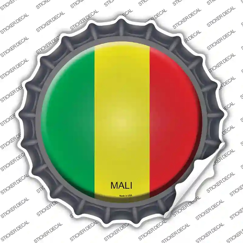 BC-343s-L Mali Country Novelty Bottle Cap Sticker Decal - Large