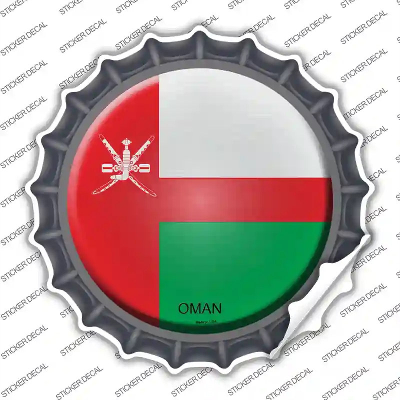 BC-380s-L Oman Country Novelty Bottle Cap Sticker Decal - Large