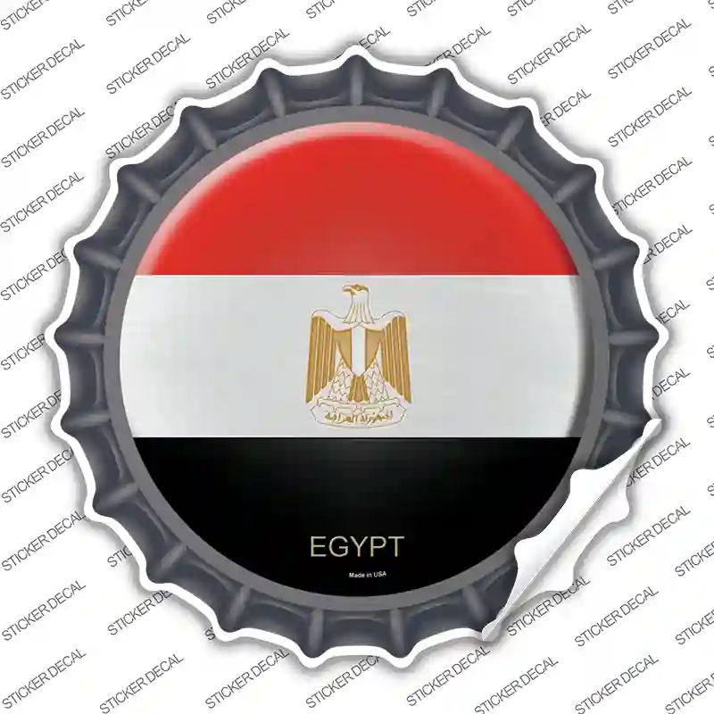 BC-258s-L Egypt Country Novelty Bottle Cap Sticker Decal - Large