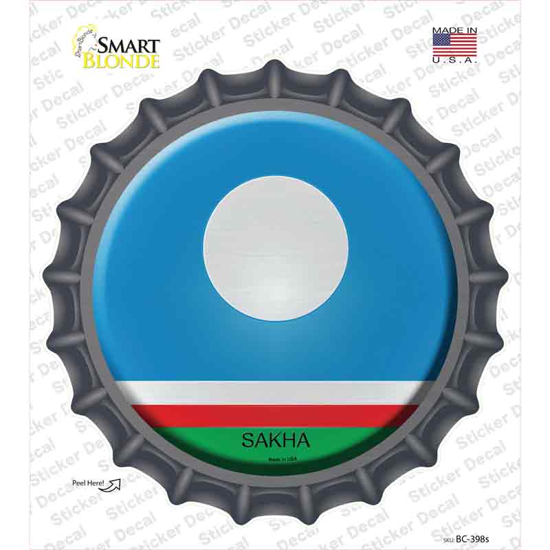 BC-398s-M Sakha Country Novelty Bottle Cap Sticker Decal - Medium