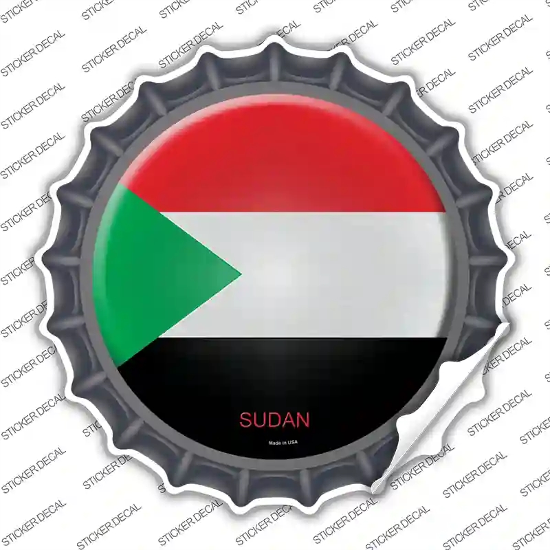 BC-429s-S Sudan Country Novelty Bottle Cap Sticker Decal - Small