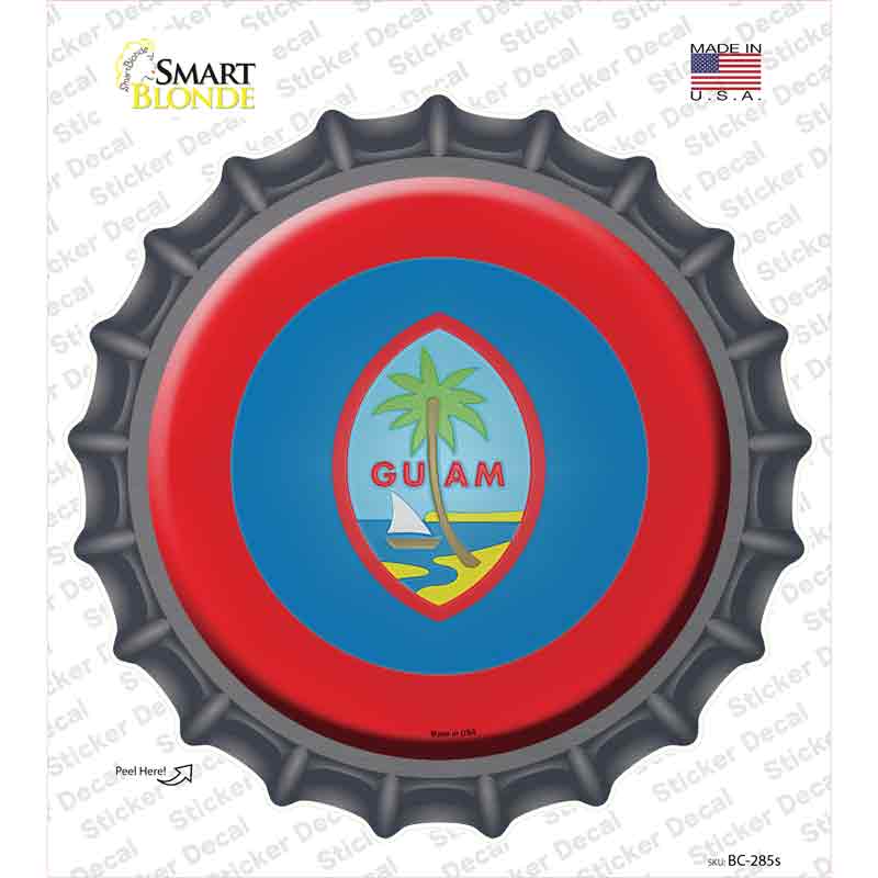 BC-285s-M Guam Country Novelty Bottle Cap Sticker Decal - Medium