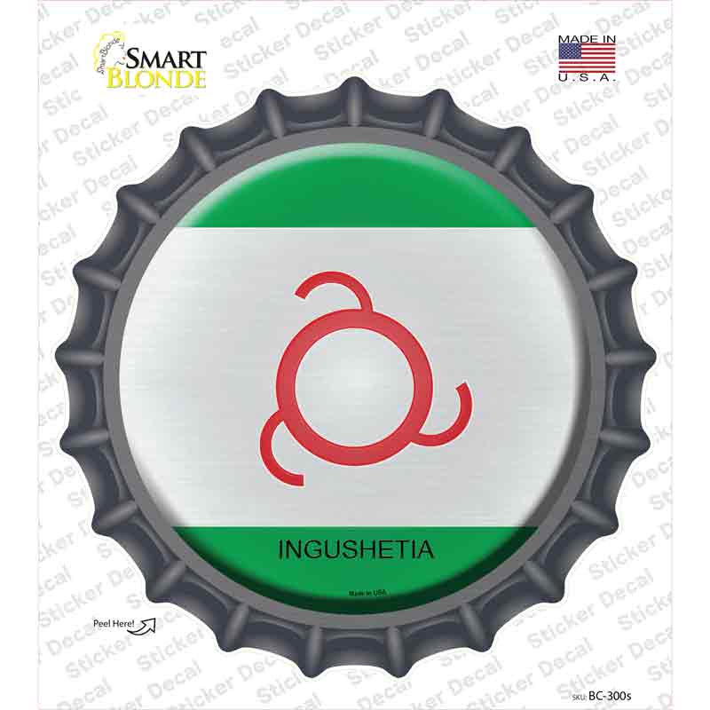 BC-300s-M Ingushetia Country Novelty Bottle Cap Sticker Decal - Medium