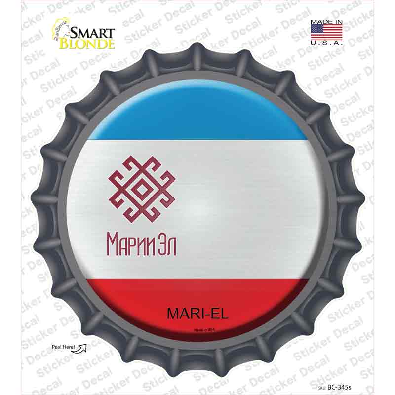 BC-345s-M Mari El Country Novelty Bottle Cap Sticker Decal - Medium