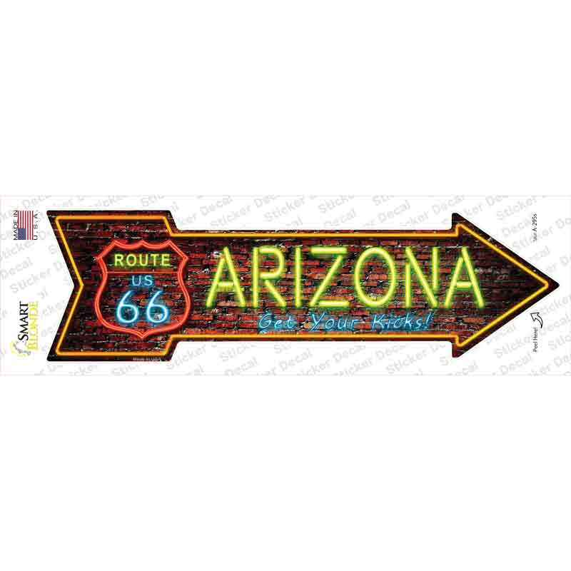 A-295s-M Arizona Neon Novelty Arrow Sticker Decal - Medium