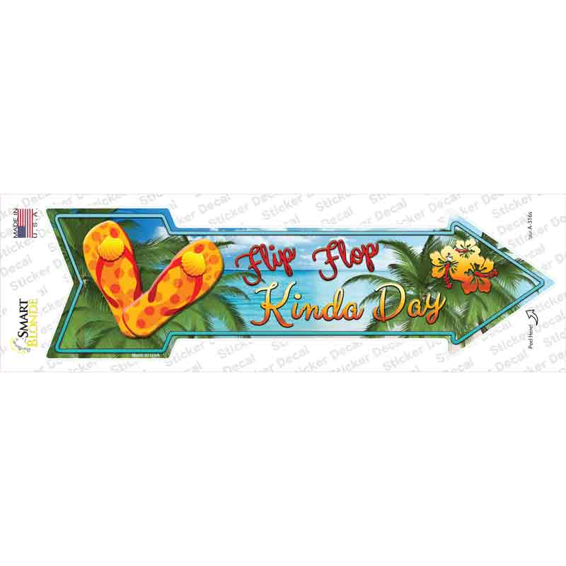 A-316s-M Flip Flop Novelty Arrow Sticker Decal - Medium