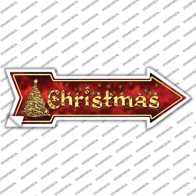 A-352s-S Christmas Novelty Arrow Sticker Decal - Small