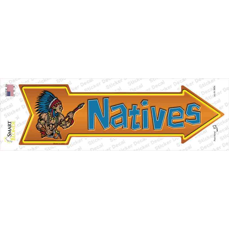 A-360s-M Natives Novelty Arrow Sticker Decal - Medium
