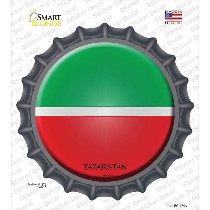 BC-439s-M Tatarstan Country Novelty Bottle Cap Sticker Decal - Medium