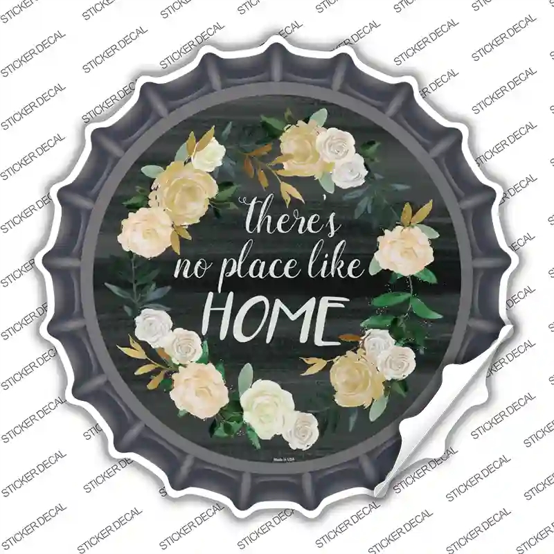 BC-879s-L No Place Like Home Novelty Bottle Cap Sticker Decal - Large
