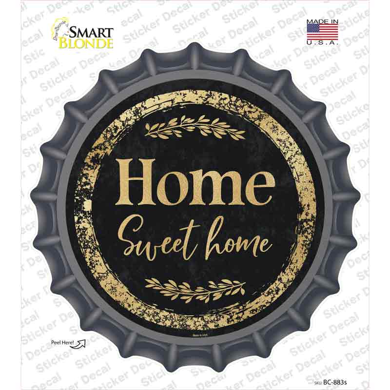 BC-883s-M Home Sweet Home Novelty Bottle Cap Sticker Decal - Medium