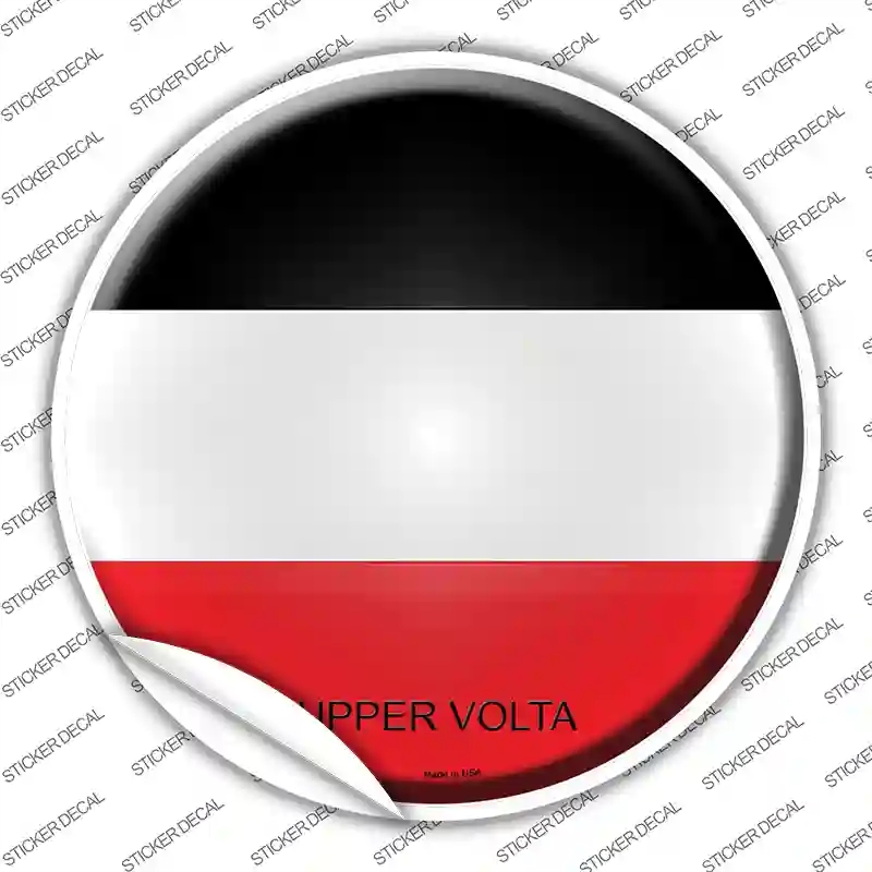 C-464s-S Upper Volta Country Novelty Circle Sticker Decal - Small