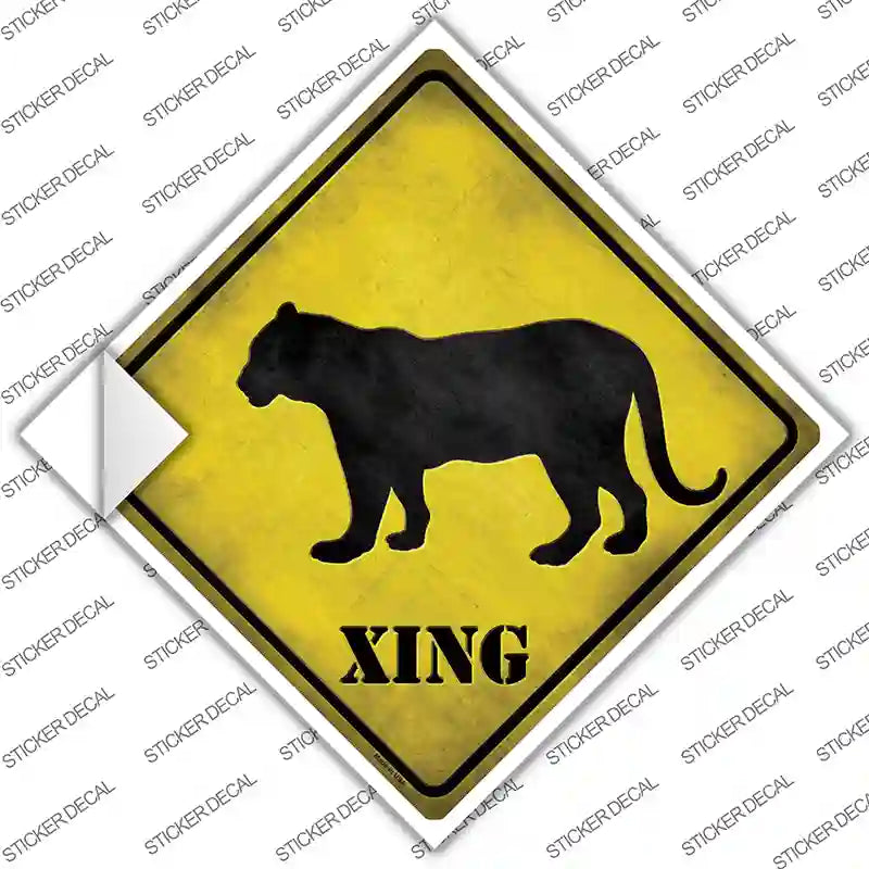 CX-057s-XL Tiger Xing Novelty Diamond Sticker Decal - Extra Large