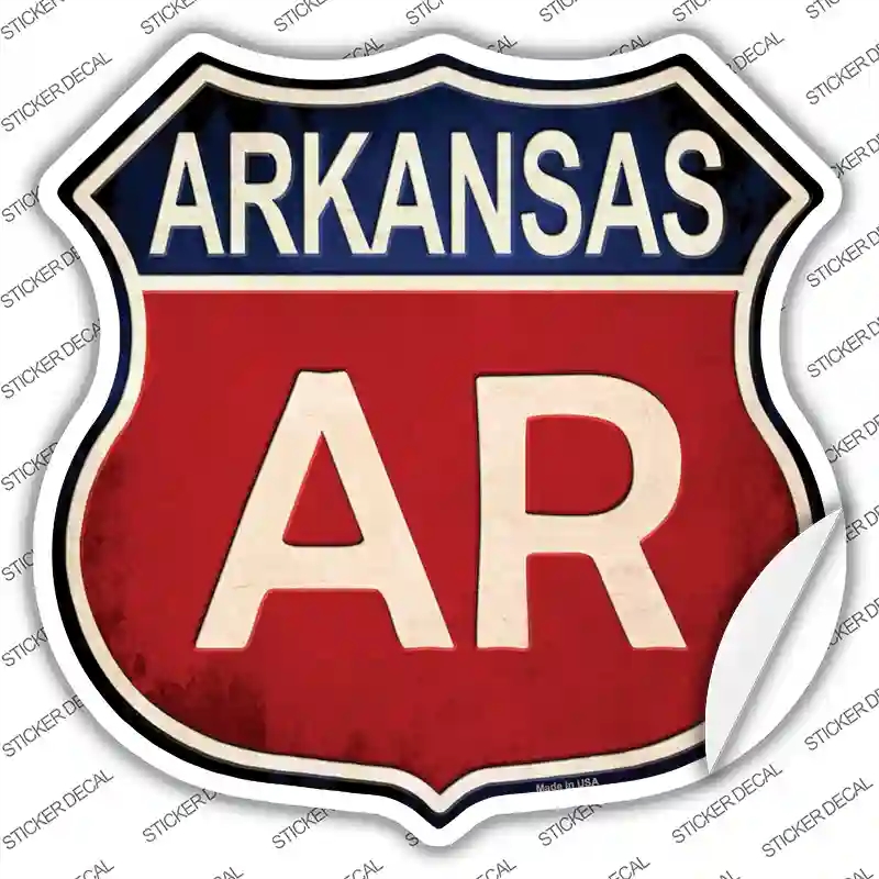 HS-499s-XL Arkansas Novelty Highway Shield Sticker Decal - Extra Large