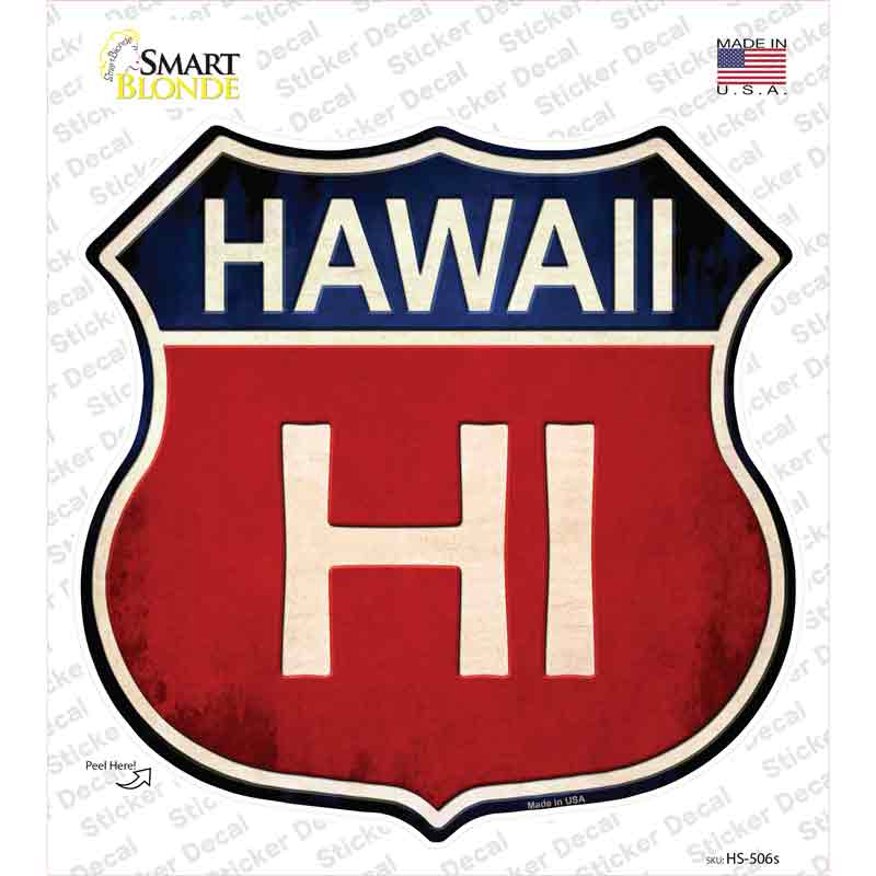HS-506s-M Hawaii Novelty Highway Shield Sticker Decal - Medium