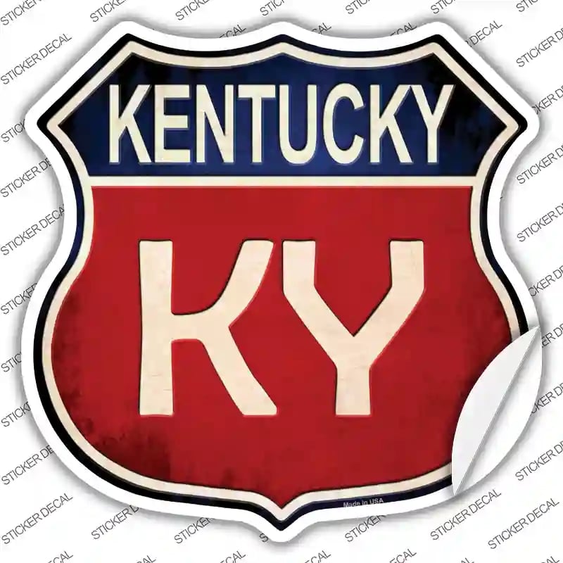 HS-512s-XL Kentucky Novelty Highway Shield Sticker Decal - Extra Large