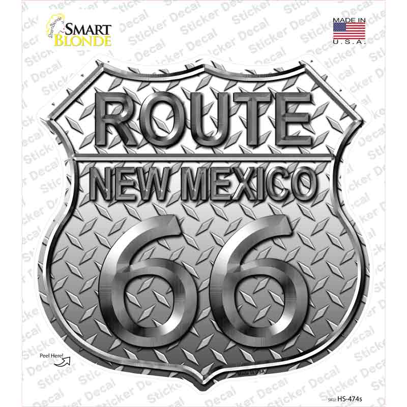 HS-474s-M Route 66 Diamond   Mexico Novelty Highway Shield Sticker Decal - Medium