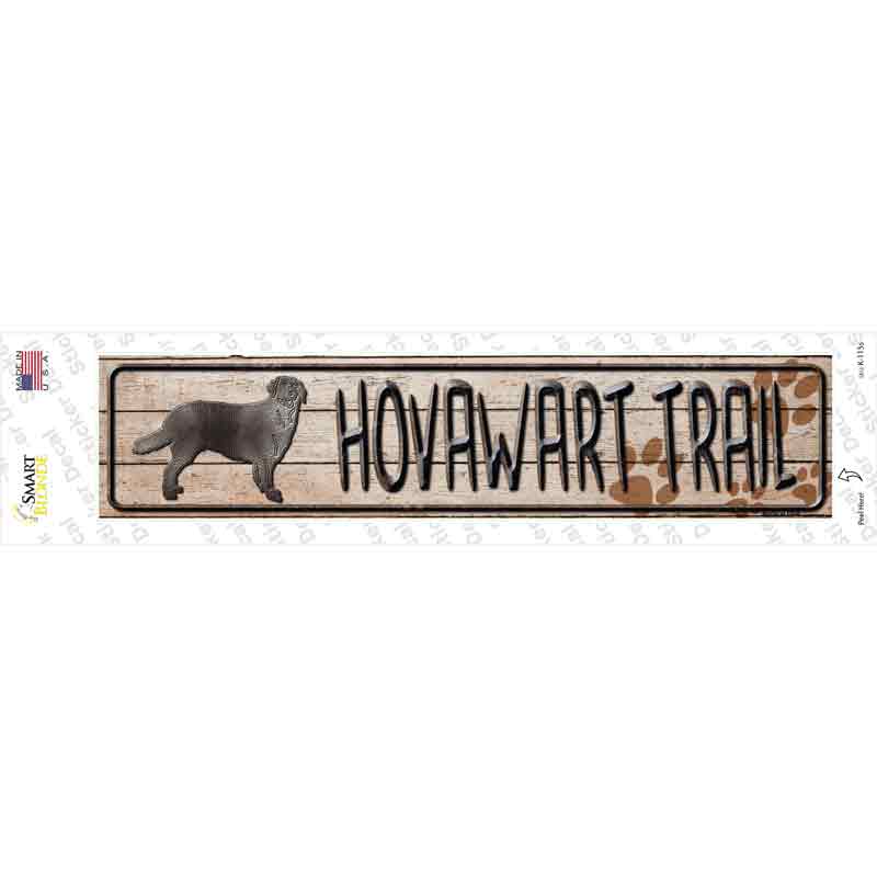 K-115s-M Hovawart Trail Novelty Narrow Sticker Decal - Medium