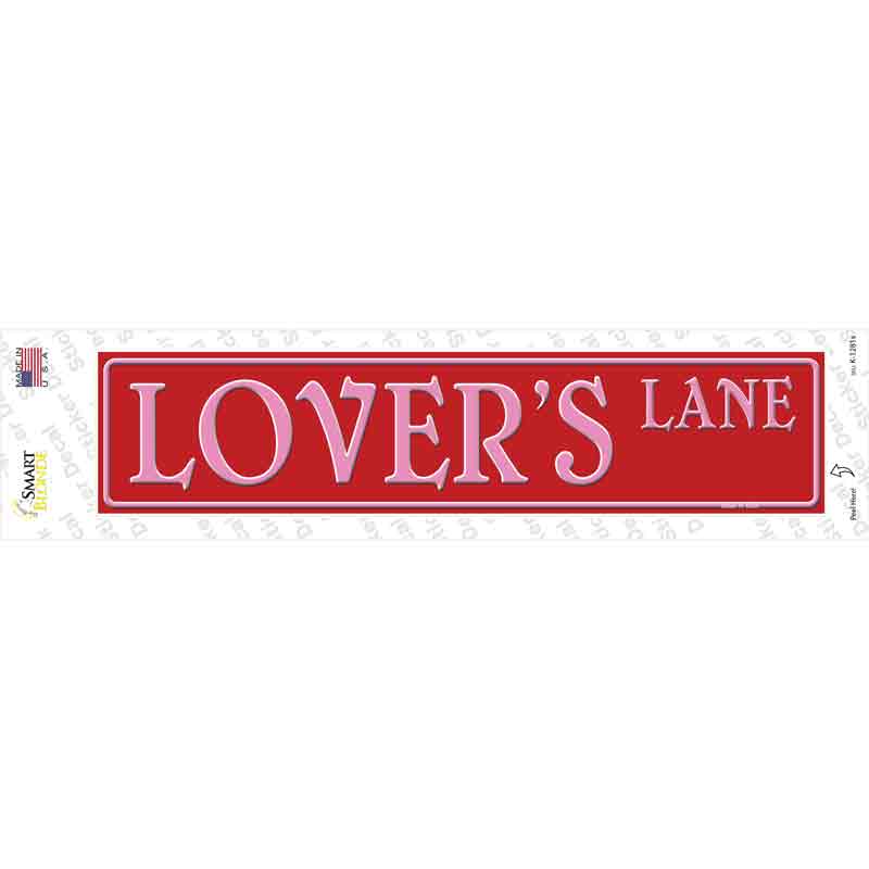 K-1281s-M Lovers Lane Novelty Narrow Sticker Decal - Medium