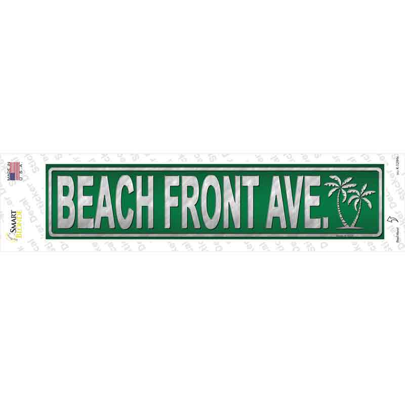 K-1294s-M Beach Front Ave Novelty Narrow Sticker Decal - Medium