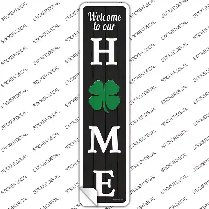 K-1839s-L Home Shamrock Novelty Narrow Sticker Decal - Large