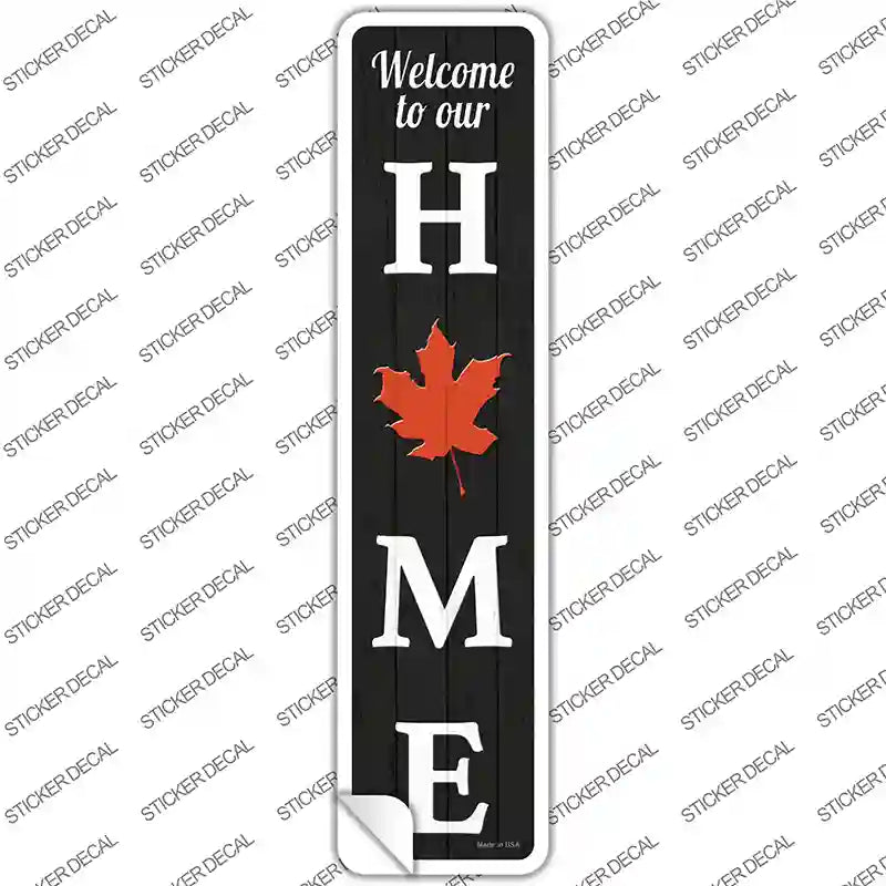 K-1843s-L Home Leaf Novelty Narrow Sticker Decal - Large