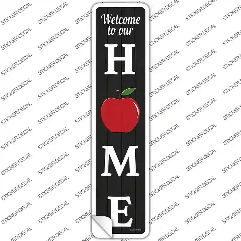 K-1845s-S Home Apple Novelty Narrow Sticker Decal - Small