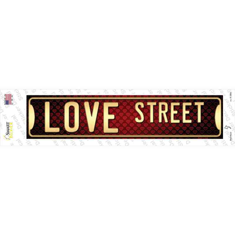K-586s-M Love Street Novelty Narrow Sticker Decal - Medium