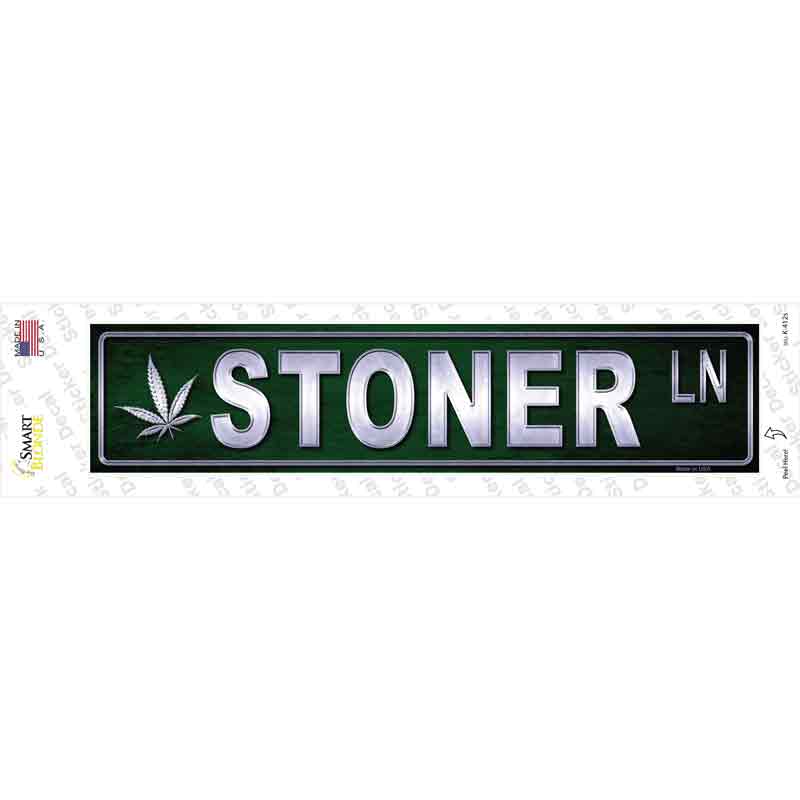 K-412s-M Stoner Novelty Narrow Sticker Decal - Medium