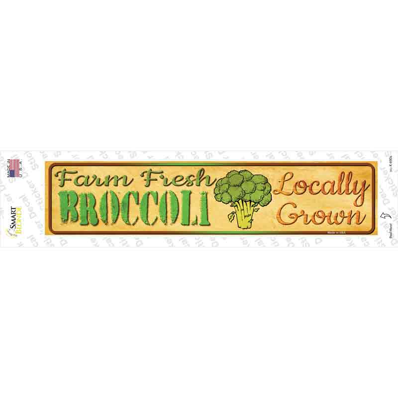 K-690s-M Farm Fresh Broccoli Novelty Narrow Sticker Decal - Medium
