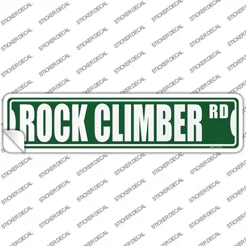 K-1873s-XL Rock Climber Rd Novelty Narrow Sticker Decal - Extra Large