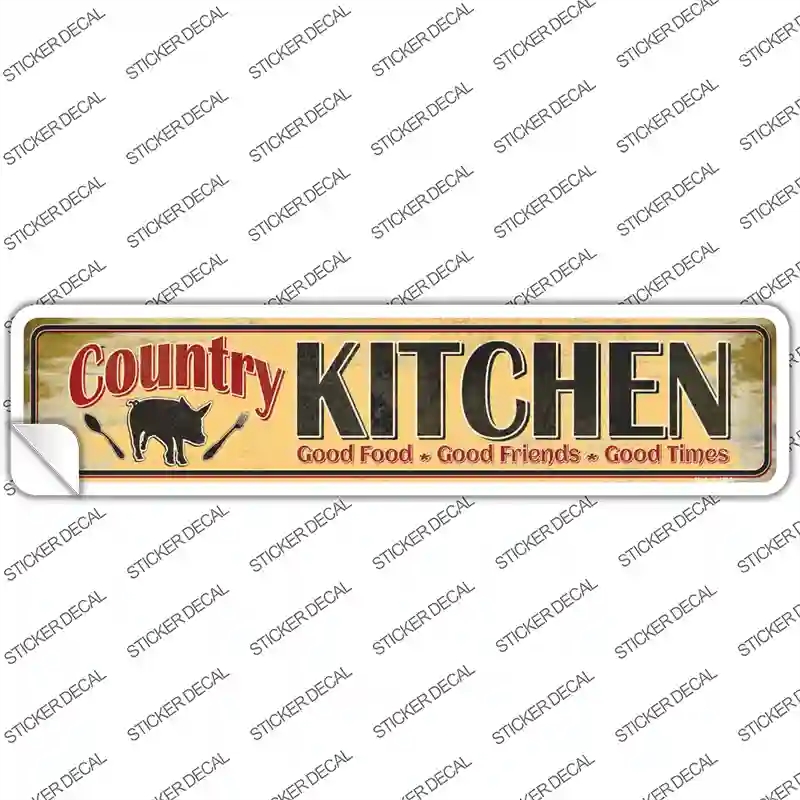 K-790s-S Country Kitchen Novelty Narrow Sticker Decal - Small