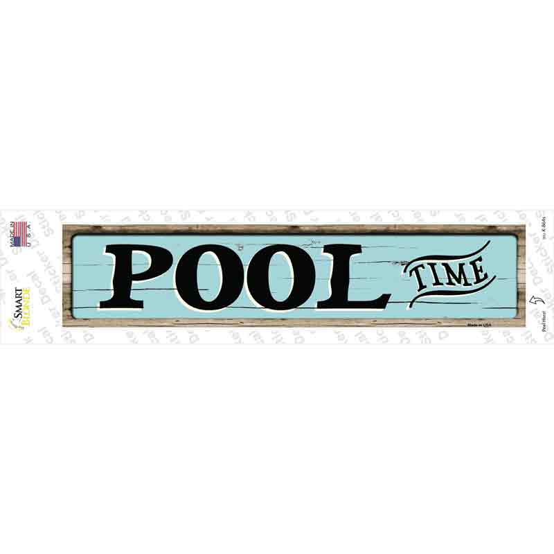 K-864s-M Pool Time Novelty Narrow Sticker Decal - Medium