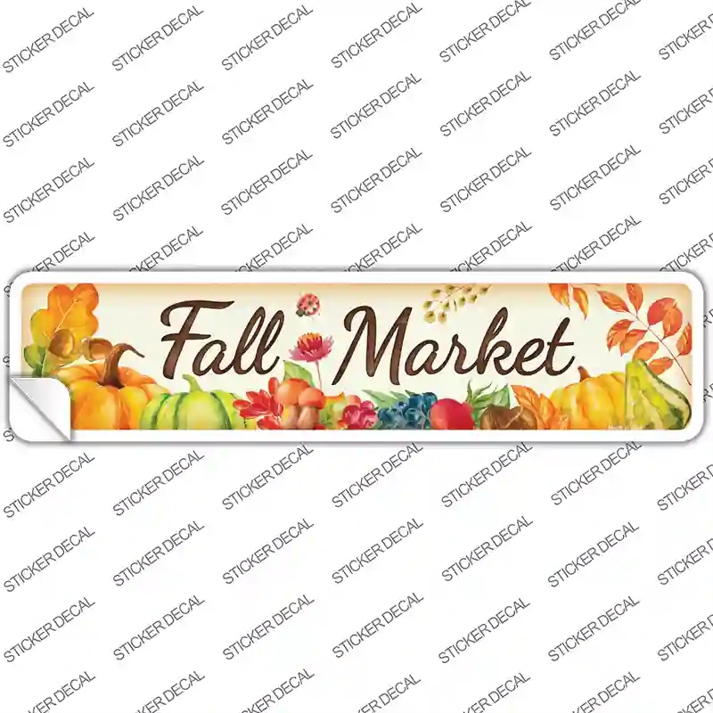 K-903s-L Fall Market Novelty Narrow Sticker Decal - Large