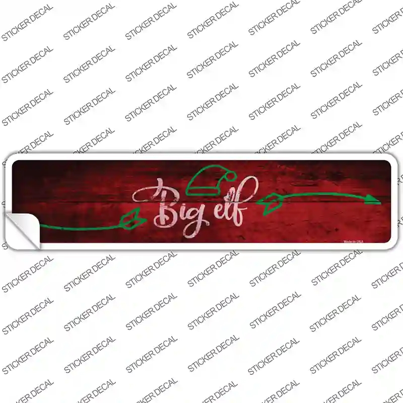 K-906s-S Big Elf Novelty Narrow Sticker Decal - Small