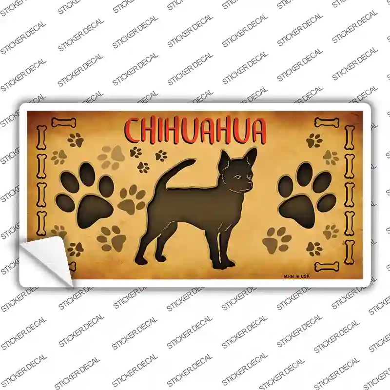 LP-10441s-XL Chihuahua Novelty Sticker Decal - Extra Large