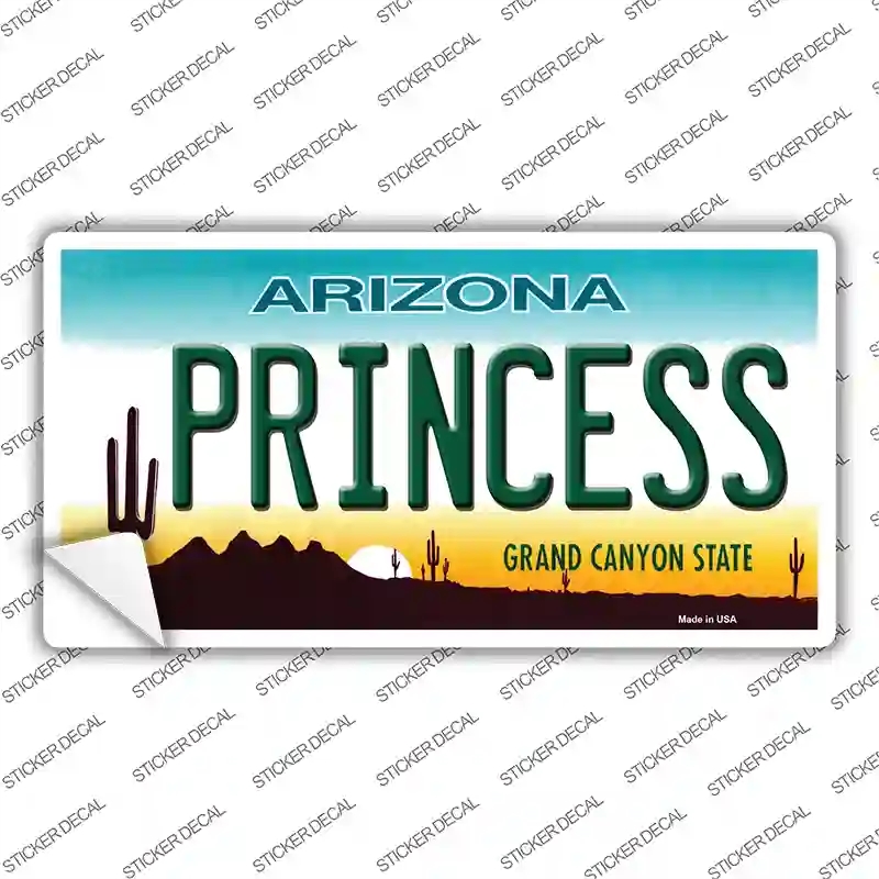 LP-1054s-S Princess Arizona Novelty Sticker Decal - Small