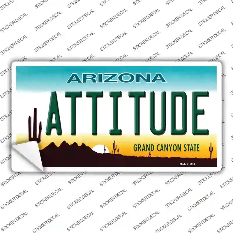 LP-1089s-S Arizona Attitude Novelty Sticker Decal - Small