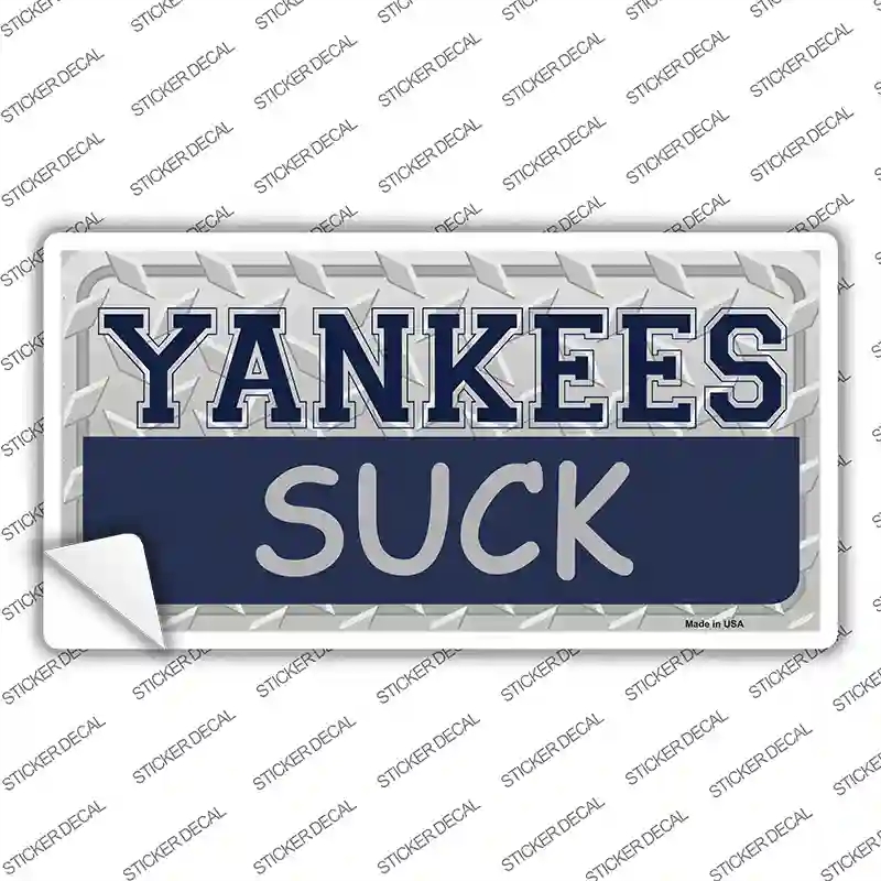 LP-1123s-S Yankees Suck Novelty Sticker Decal - Small