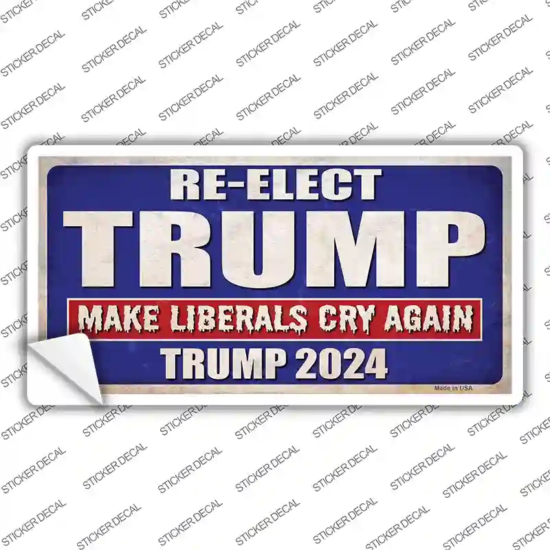 LP-12522s-S Re-Elect Trump Novelty Sticker Decal - Small