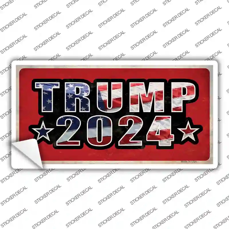 LP-12531s-S Trump 2024 Flag Novelty Sticker Decal - Small