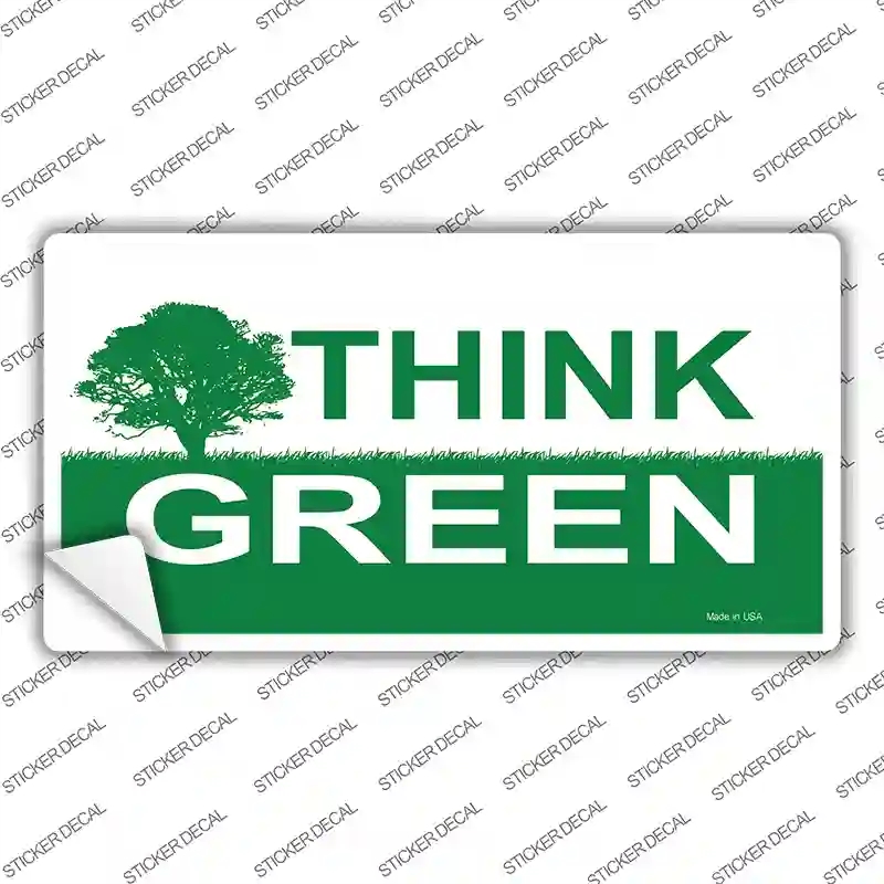 LP-1192s-S Think Green Novelty Sticker Decal - Small