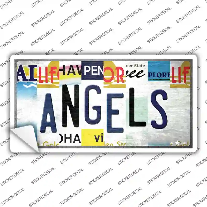 LP-13182s-L Angels Strip Art Novelty Sticker Decal - Large