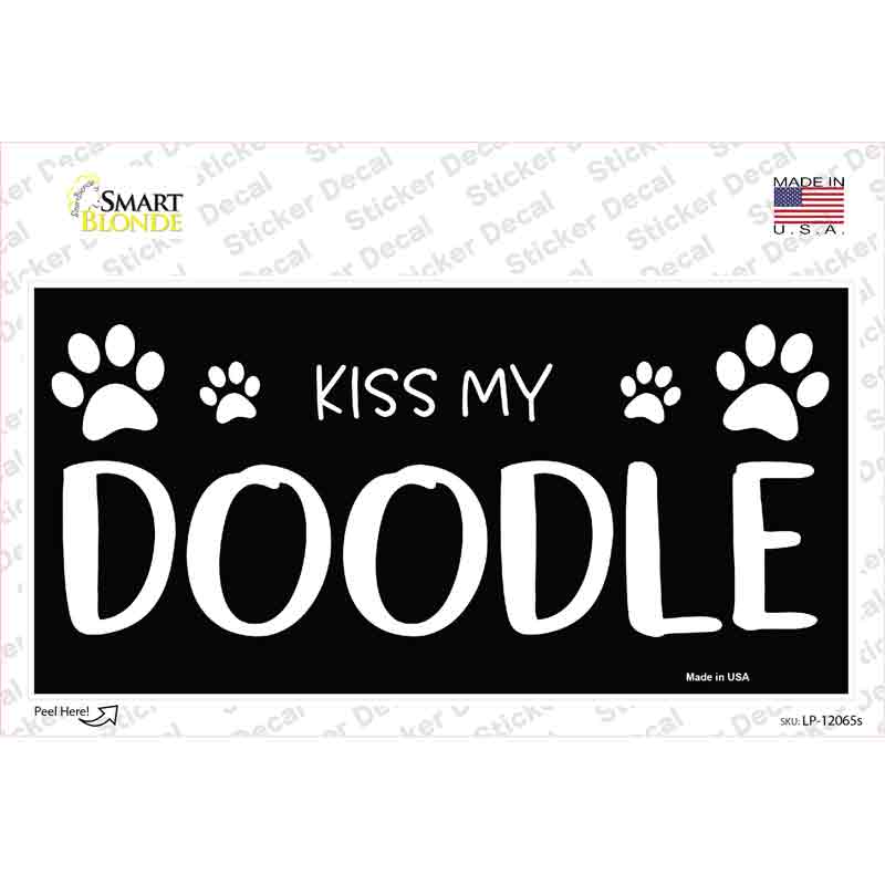 LP-12065s-M Kiss My Novelty Sticker Decal - Medium