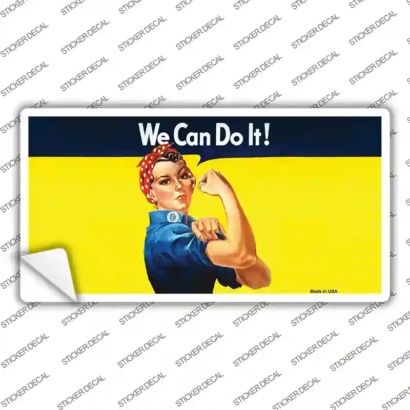 LP-12140s-S We Can Do It Novelty Sticker Decal - Small