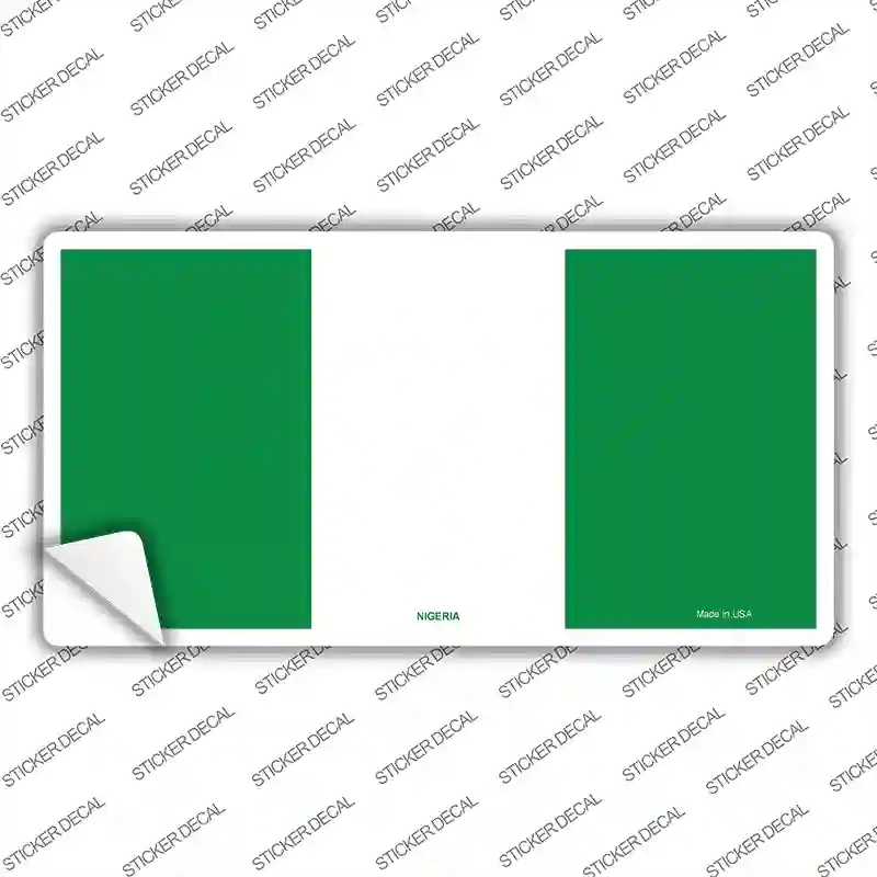 LP-1421s-XL Nigeria Flag Novelty Sticker Decal - Extra Large