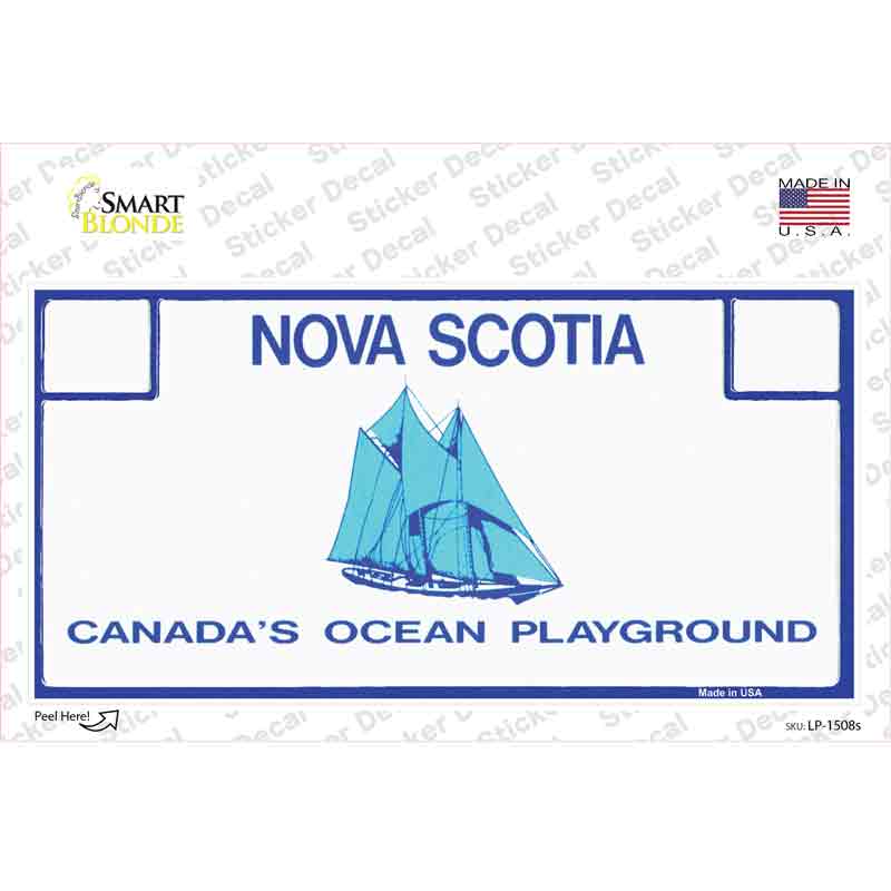 LP-1508s-M Nova Scotia Novelty Sticker Decal - Medium